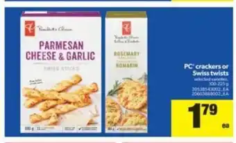 Real Canadian Superstore PC Crackers Or Swiss Twists offer