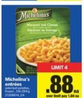 Real Canadian Superstore Michelina's Entrées offer