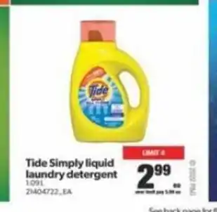 Real Canadian Superstore Tide Simply Liquid offer
