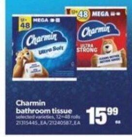 Real Canadian Superstore Charmin Bathroom Tissue offer
