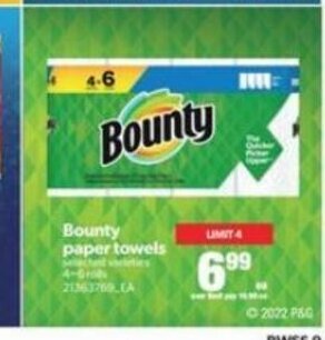 Real Canadian Superstore Bounty Paper Towels offer