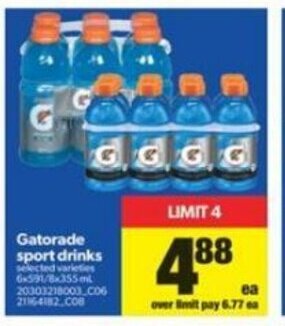 Real Canadian Superstore Gatorade Sport Drinks offer