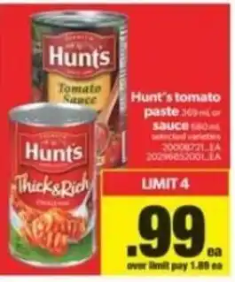 Real Canadian Superstore Hunt's Tomato Paste offer