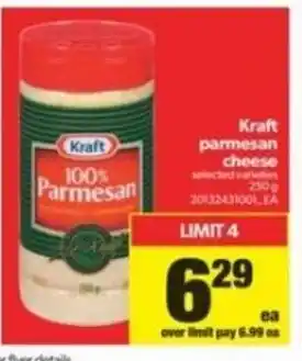 Real Canadian Superstore Kraft Parmesan Cheese offer