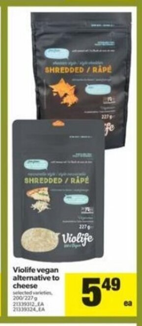 Real Canadian Superstore Violife Vegan Alternative to Cheese offer