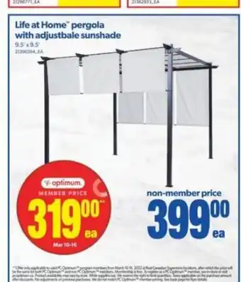 Real Canadian Superstore Life At Home Pergola offer