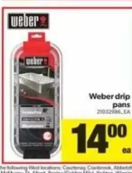 Real Canadian Superstore Weber Drip Pans offer