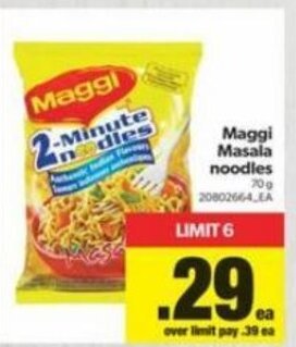 Real Canadian Superstore Maggi Masala Noodles offer