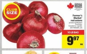 Real Canadian Superstore Farmer's Market Red Onions offer