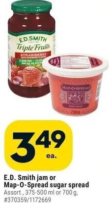 Giant Tiger E.D. smith jam offer