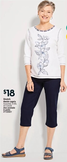 Giant Tiger Stretch denim capris offer