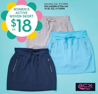 Giant Tiger Women's active woven skort offer