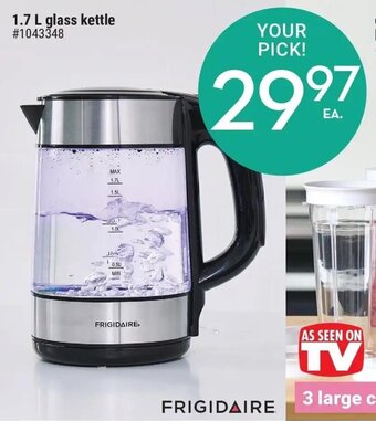 Giant Tiger 1.7 L glass kettle offer