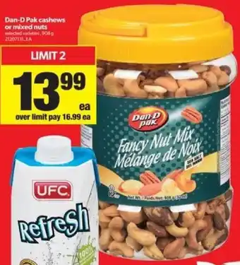 Real Canadian Superstore Dan-d pak cashews or mixed nuts offer