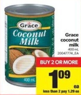Real Canadian Superstore Grace coconut milk offer