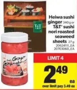 Real Canadian Superstore Heiwa sushi ginger offer