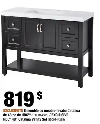 Home Depot Ensemble de meuble-lavabo catalina offer