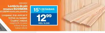 Patrick Morin Lambris de pin noueux Ecosens offer