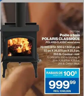 Patrick Morin Poêle à bois Polaris classique offer