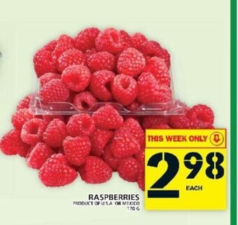 Food Basics Raspberries offer