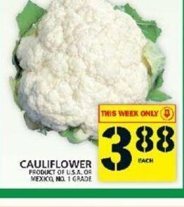 Food Basics Cauliflower offer