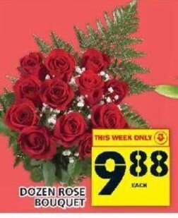 Food Basics Dozen Rose Bouquet offer
