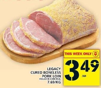 Food Basics Legacy cured boneless pork loin offer
