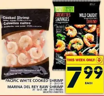Food Basics Pacific white cooked shrimp offer