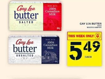 Food Basics Gay lea butter offer