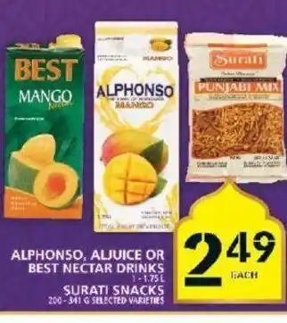 Food Basics Alphonso,Aljuice or best nectar drinks offer