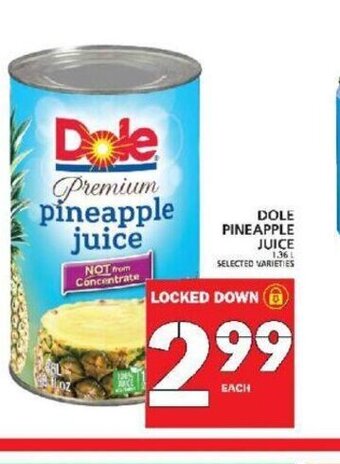 Food Basics Dole pineapple juice offer