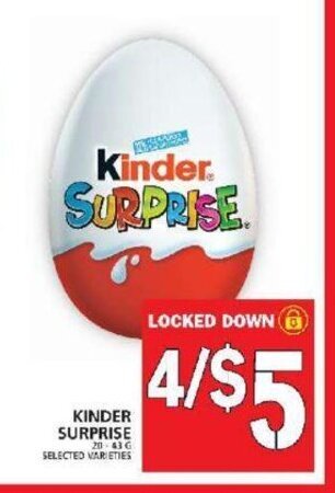 Food Basics Kinder Surprise offer
