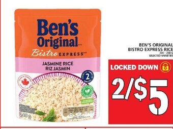 Food Basics Ben's original bistro express rice offer
