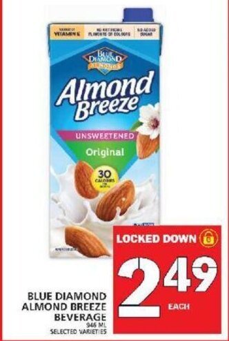 Food Basics Blue diamond almond breeze beverage offer