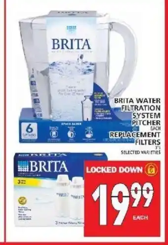 Food Basics Brita water filtration system pitcher offer