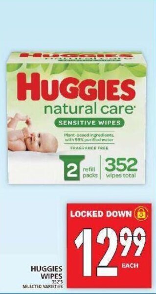 Food Basics Huggies wipes offer