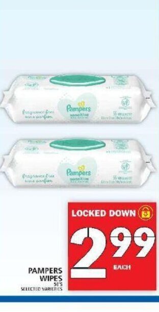 Food Basics Pampers wipes offer