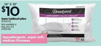 Giant Tiger Queen cuddlesoft pillow offer