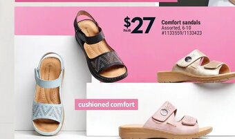 Giant Tiger Comfort sandals offer