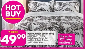 Giant Tiger Double/ queen bed in a bag offer