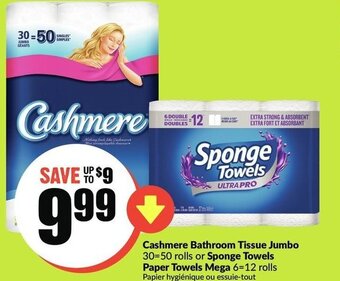 FreshCo Cashmere bathroom tissue jumbo offer