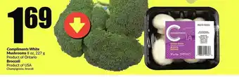 FreshCo Compliments white mushroom offer