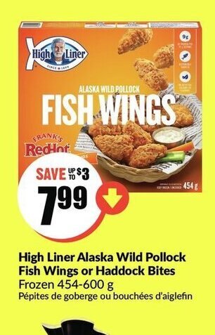 FreshCo High liner alaska wild pollock fish wings offer