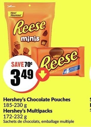 FreshCo Hershey's chocolate pouches offer