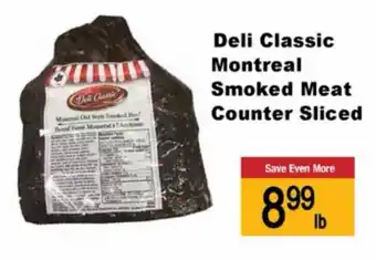 Di Pietro Deli classic montreal smoked meat offer
