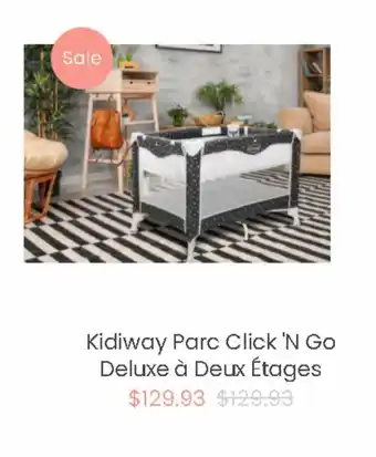 Bô Bébé Kidiway parc click 'n go offer