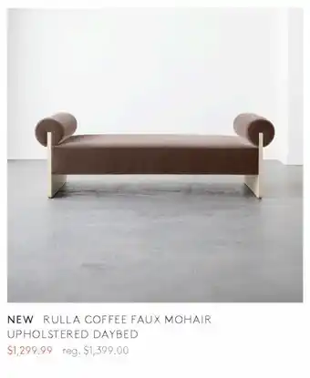Rulla coffee faux mohair