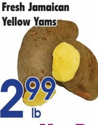 Fresh jamaican yellow yams