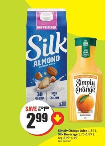 FreshCo Simply orange juice offer