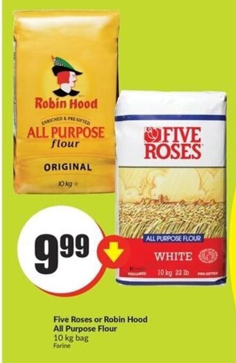 FreshCo Five roses or robin hood all purpose flour offer